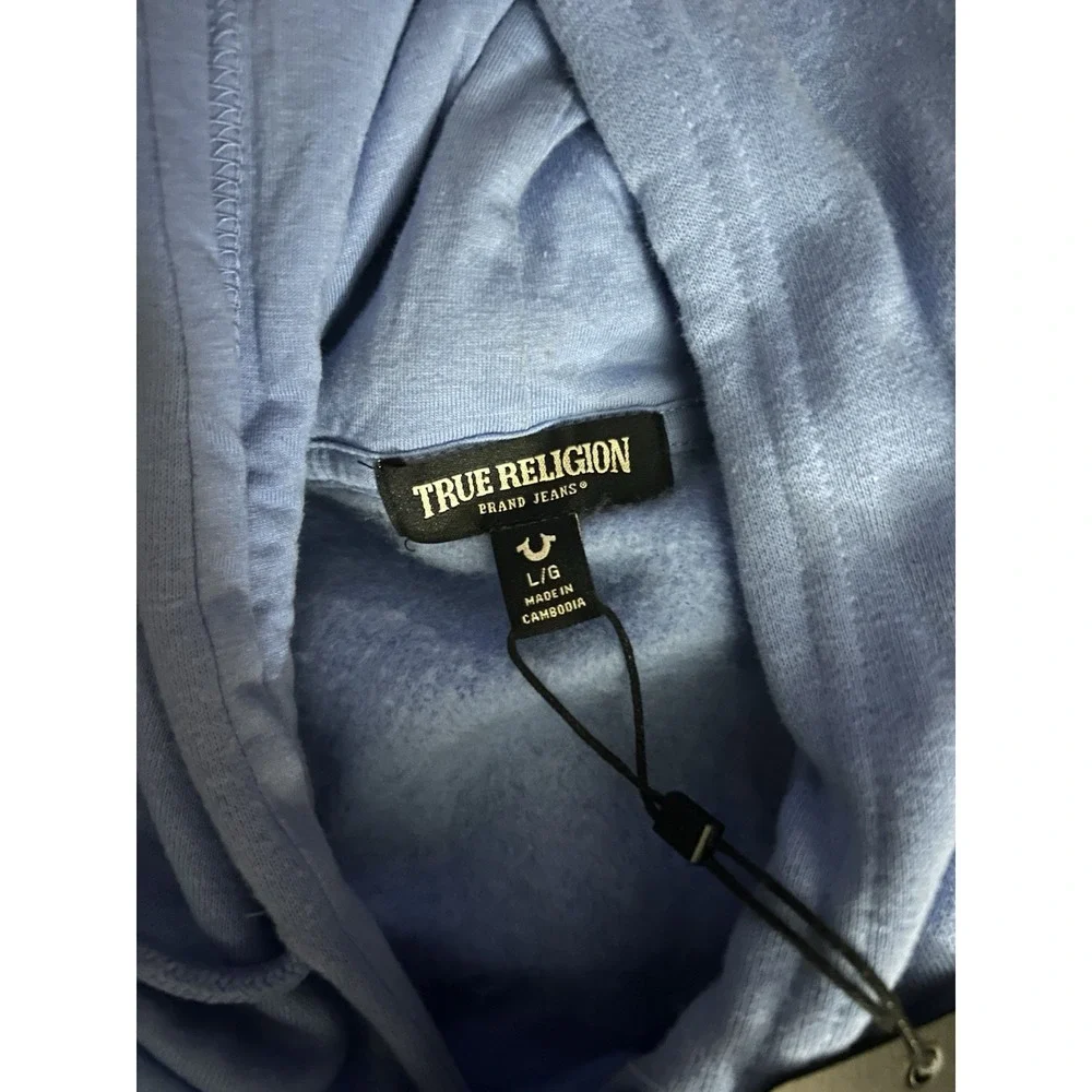 True Religion Hoodie Sweatshirt Navy Blue‎ - Size Large- New